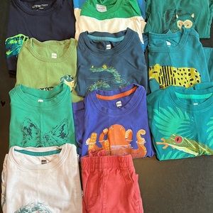 Size 3 Tea Collection 11-piece bundle: long-sleeves, short-sleeves and shorts